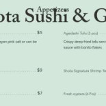 Shota Sushi And Grill